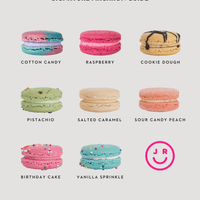 Vanilla Sprinkle Macarons - Tray of 40 Macarons