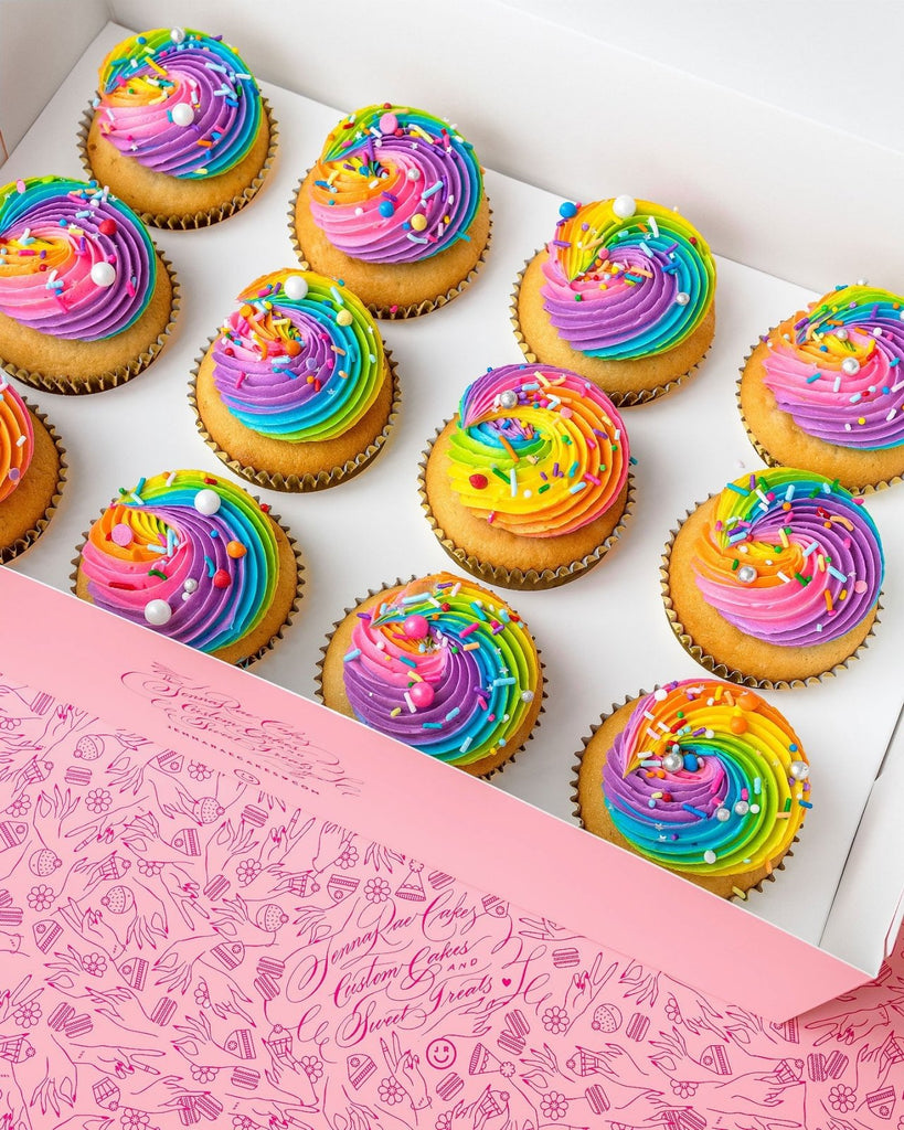 Rainbow Cupcakes Bright and Colourful Cupcakes from JRC – Jenna