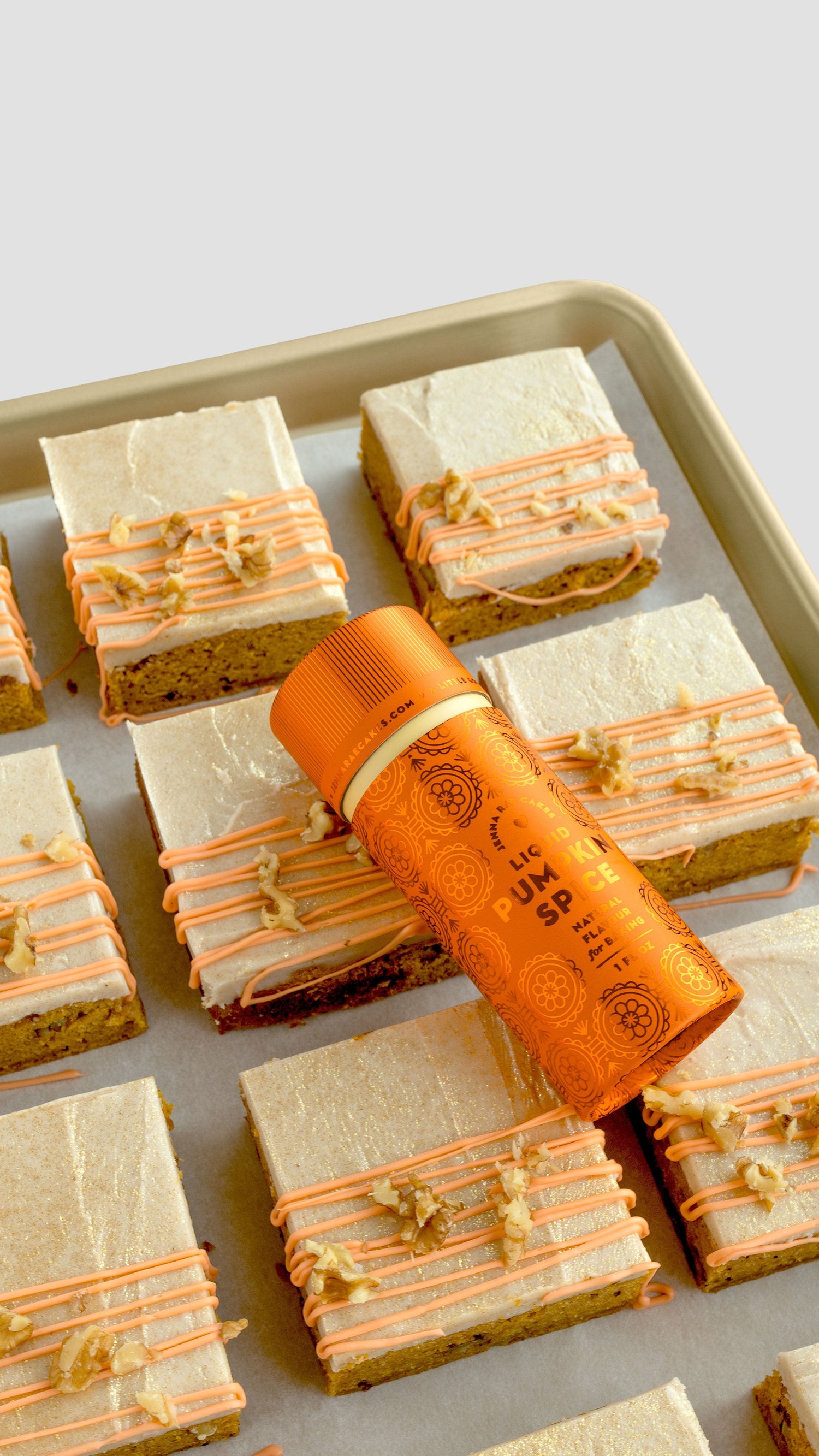 Pumpkin Spice Party Square Recipe - Jenna Rae Cakes