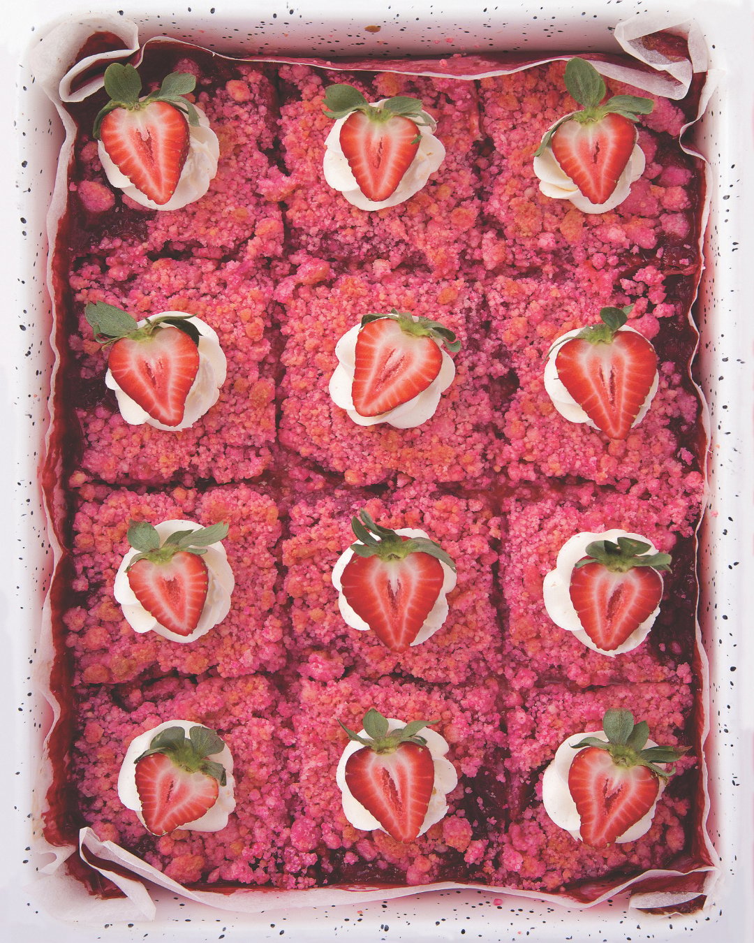 Strawberry Shortcake Party Squares