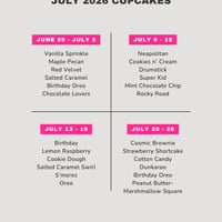 Weekly Cupcakes