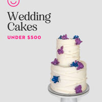 Wedding Cakes Under $500
