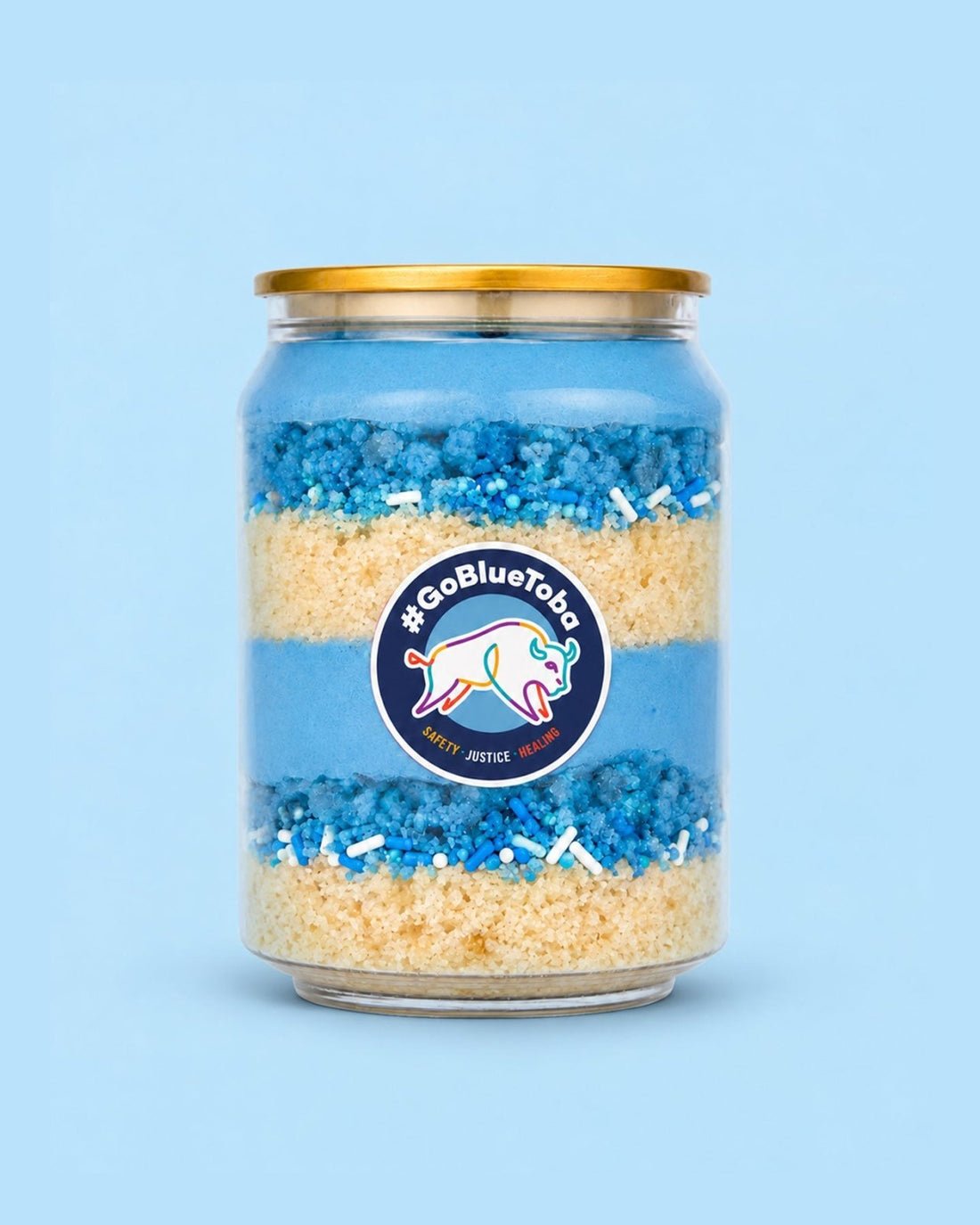 #GoBlueToba Birthday Cake Can