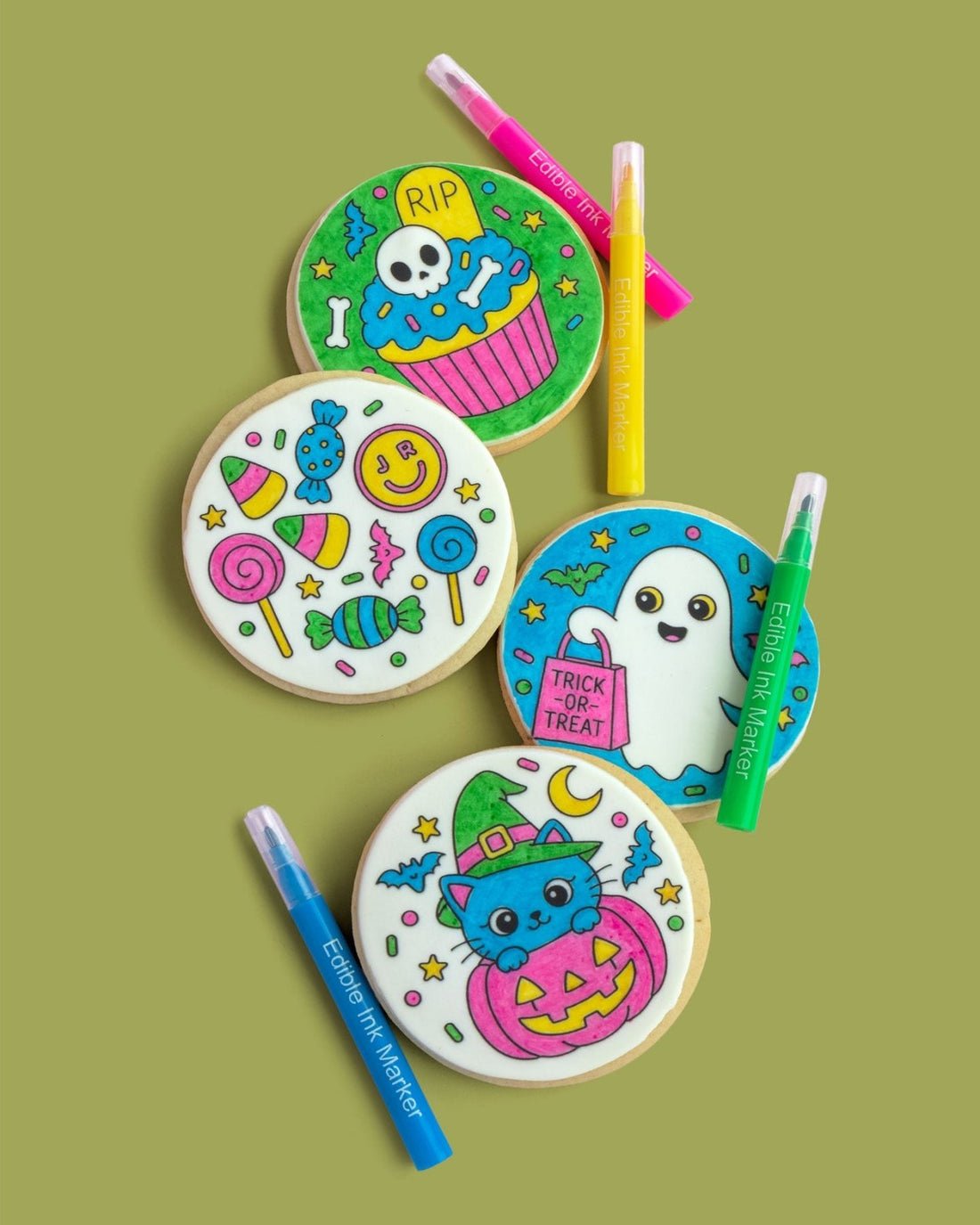 Halloween Cookie Colouring Kit
