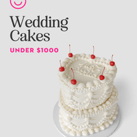 Wedding Cakes Under $1,000