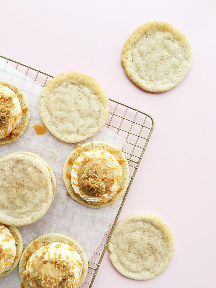 Jenna Rae Cakes Salted Caramel Apple Crumble Cookie Sandwiches