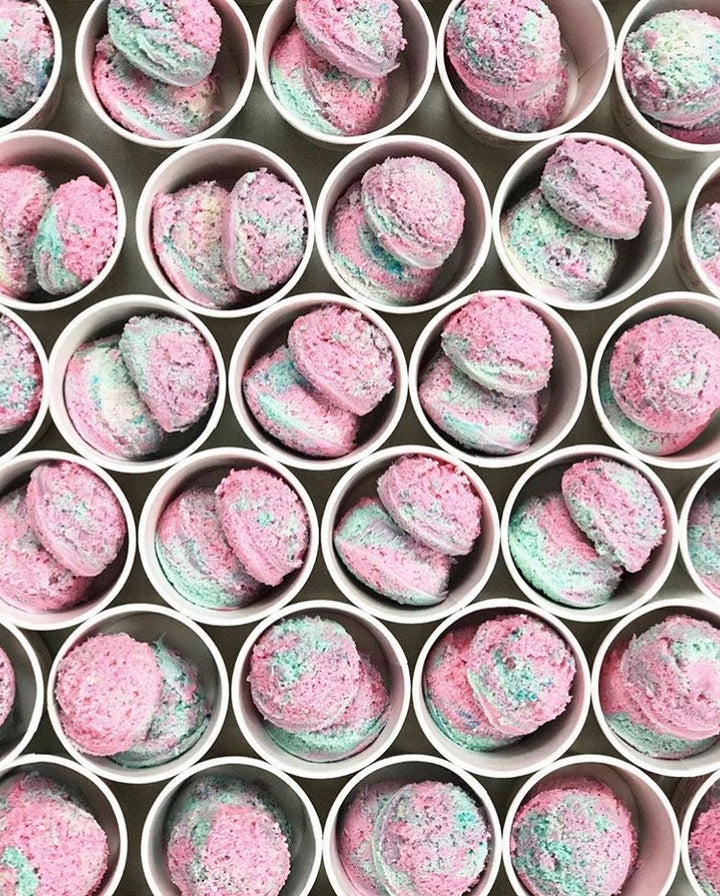 Cotton Candy Cookie Dough Cups by Jenna Rae Cakes