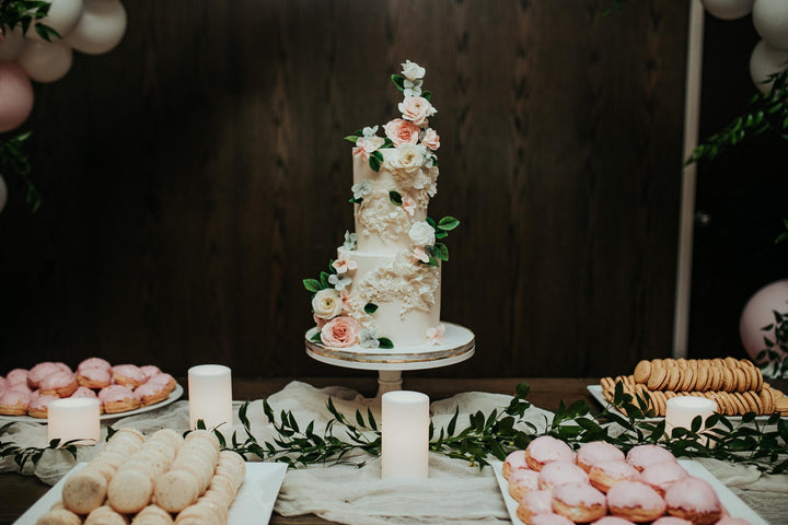 Renata and Anthony Wedding Cake and Desserts by Jenna Rae Cakes