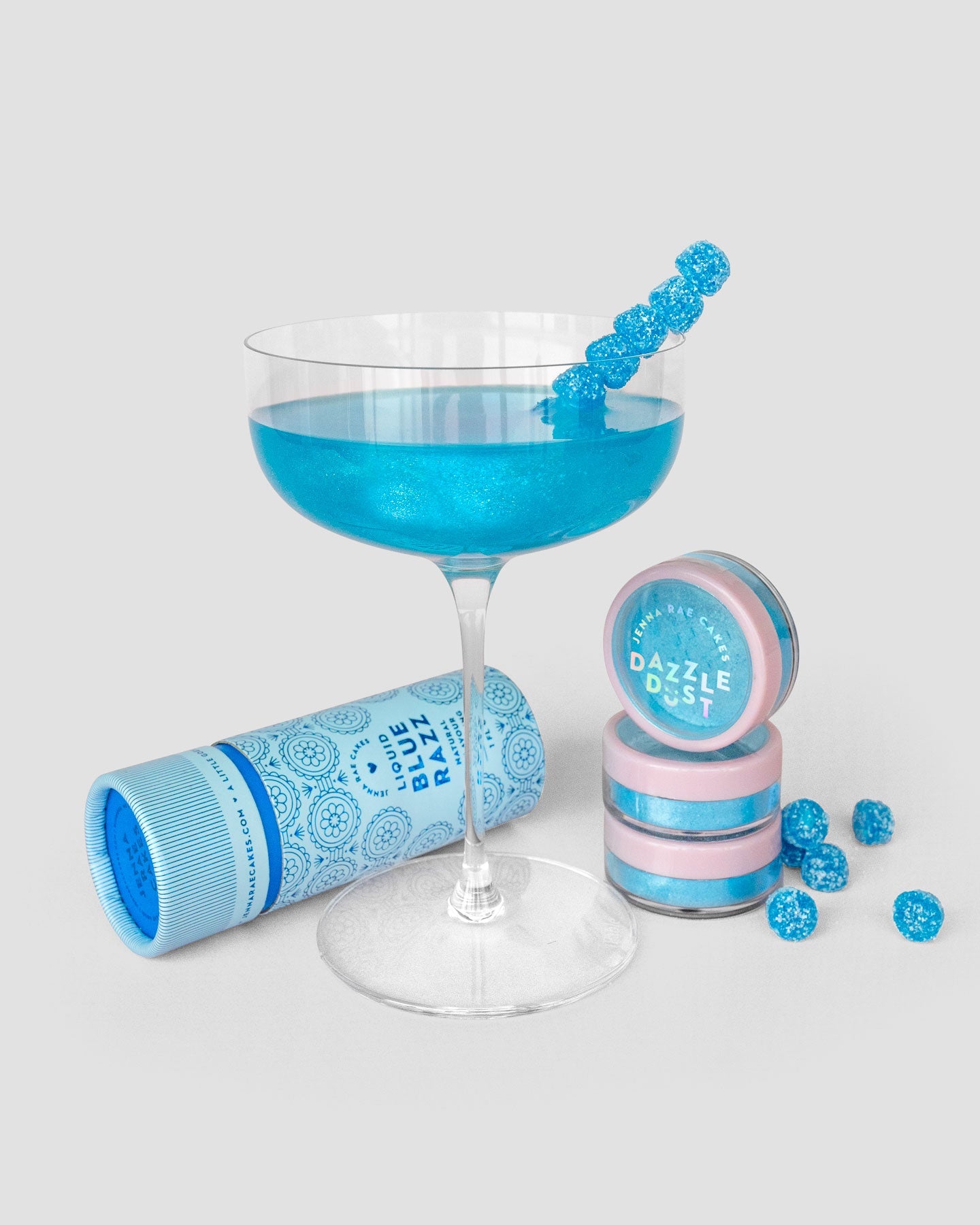 Cosmic Dust Blue Razz Box Blue Razz Cosmo Recipe - Sophisticated Nostalgia by Jenna Rae Cakes