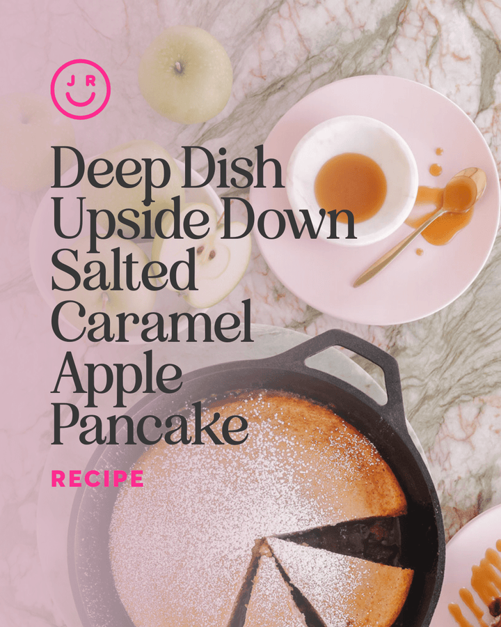 Deep Dish Upside Down Salted Caramel Apple Pancake Recipe