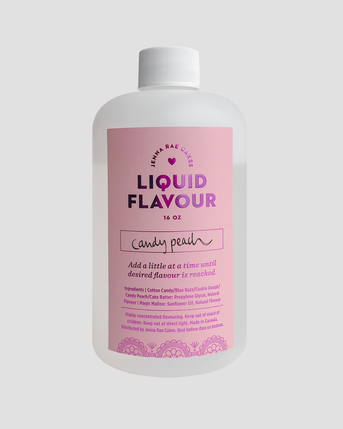 Commercial Liquid Candy Peach - 1 Bottle (16 fluid ounces)