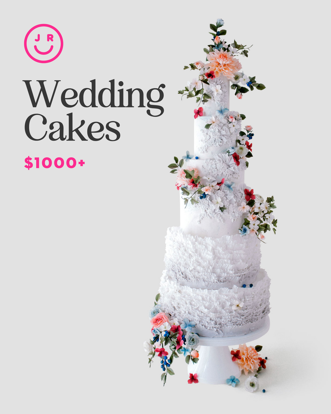 Wedding Cakes $1,000+