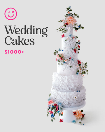 Wedding Cakes $1,000+