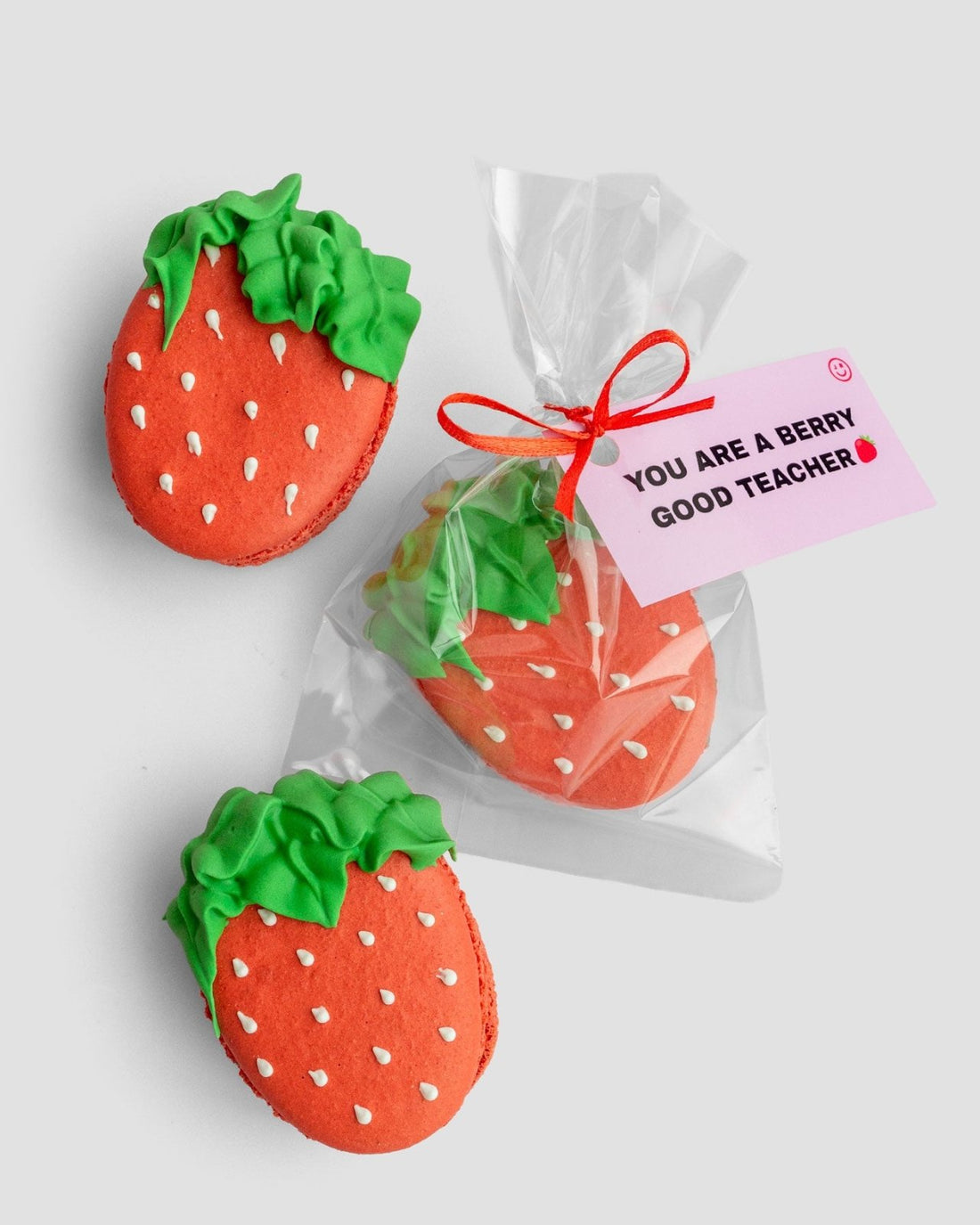 Berry Good Teacher Macaron