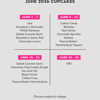 Box of 6 Weekly Cupcakes