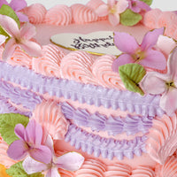 Sugar Flower Heart Cake