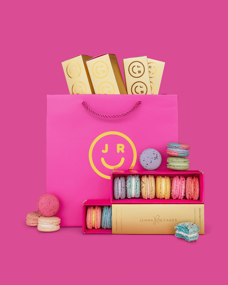 Vanilla Sprinkle Macarons - Tray of 40 Macarons