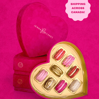 Velvet Heart Macaron Box